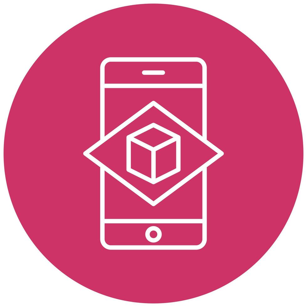 Augmented Reality Icon Style vector