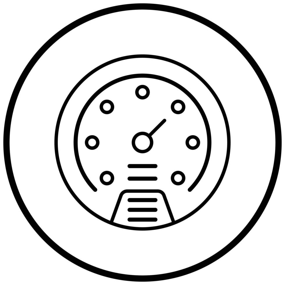 Speedometer Icon Style vector