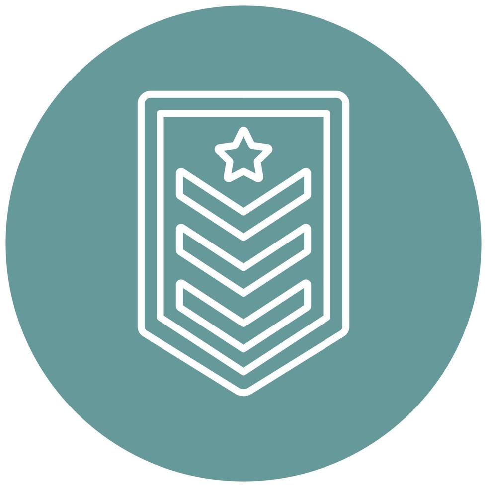 Army Chevron Icon Style vector
