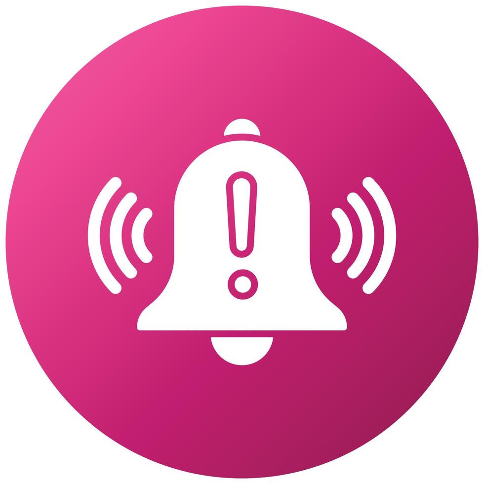 Warning Alarm Icon Style vector