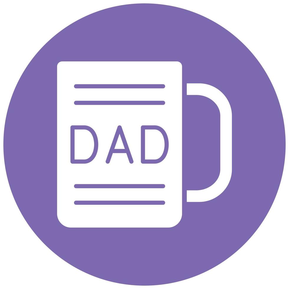 DAD Mug Icon Style vector