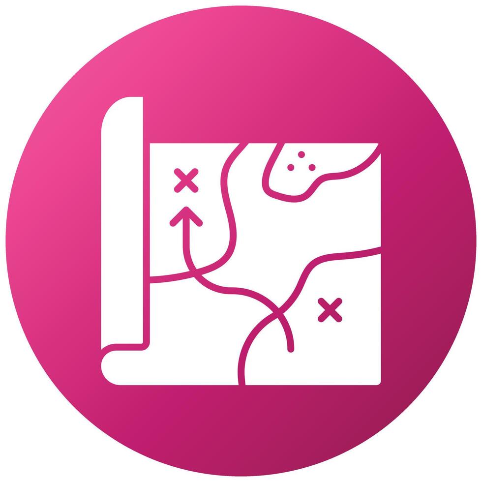 Army Map Icon Style vector