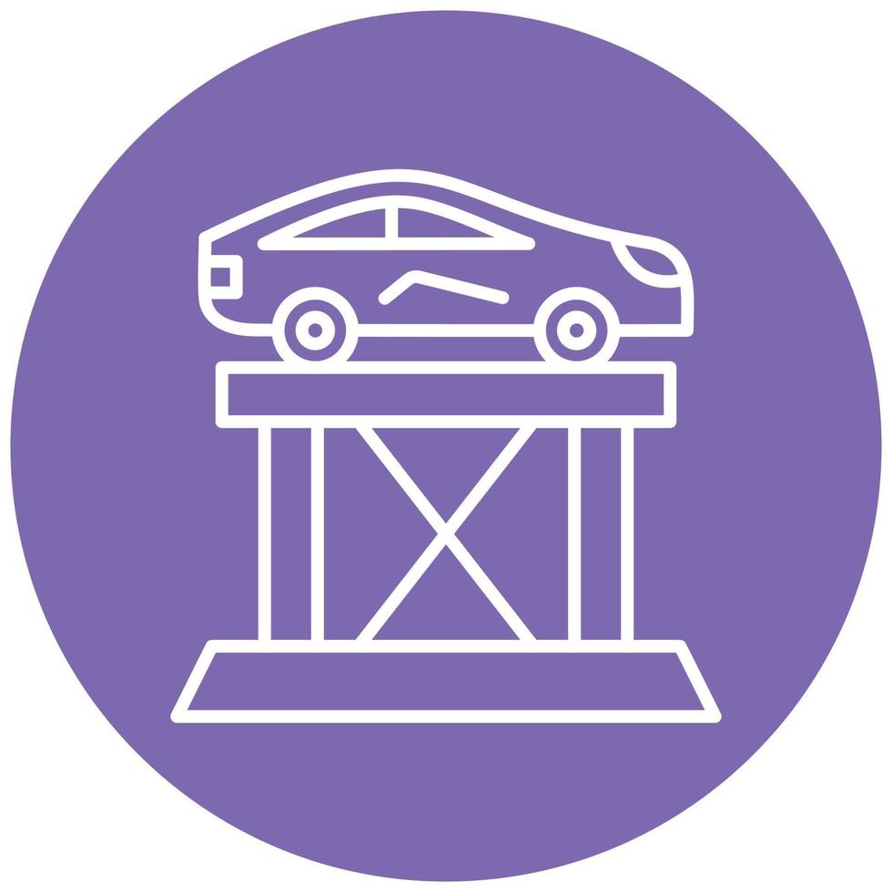 Car Lift Icon Style vector