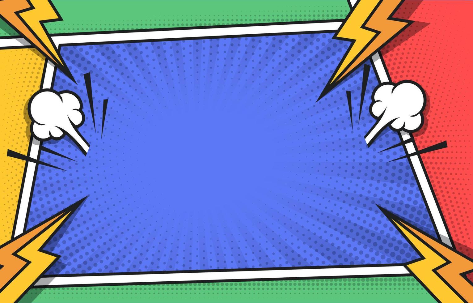 Pop Art Comic Halftone Background vector