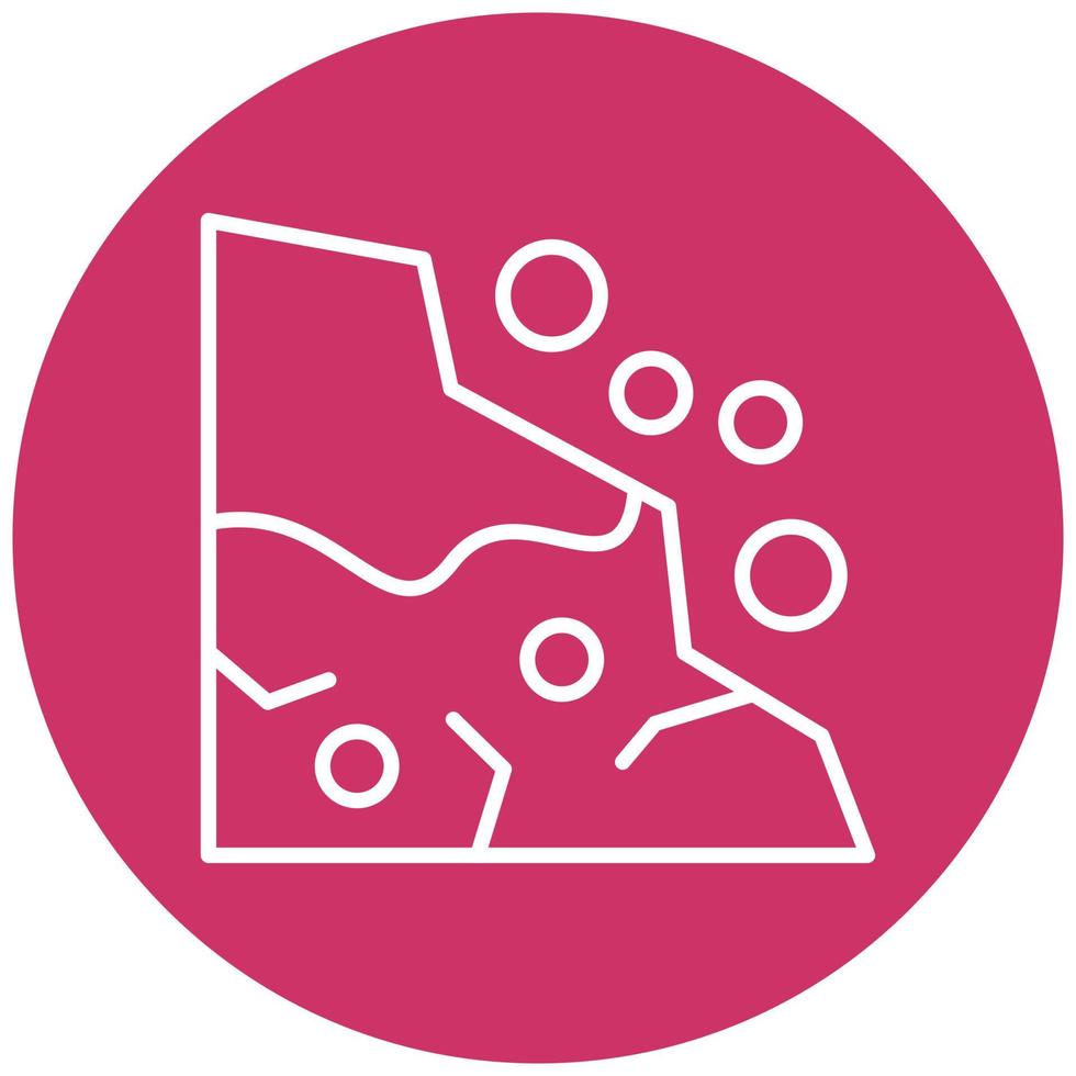 Snow Avalanche Icon Style vector
