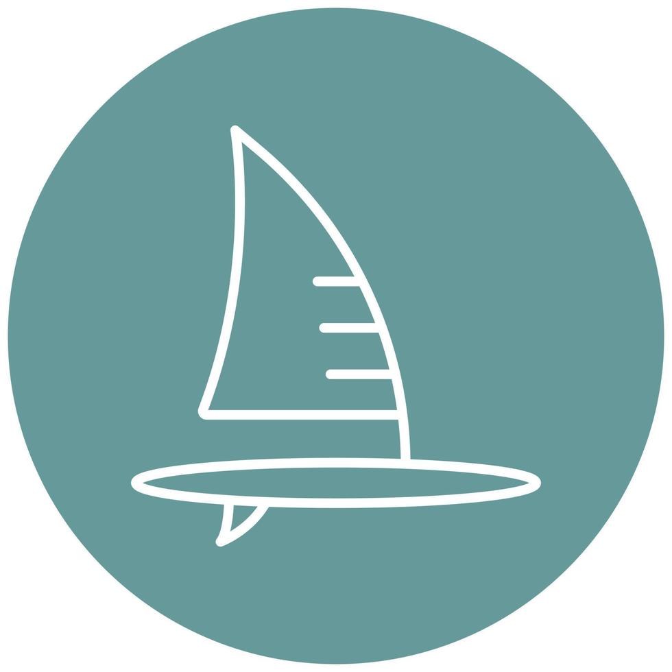 Windsurf Icon Style vector