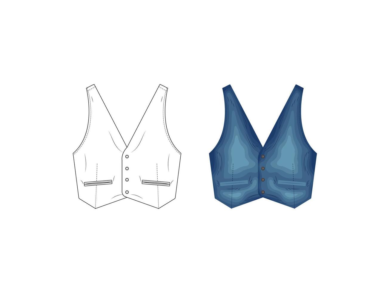 fashion product catalog uniforms mockup sketch vector illustration clothing silhouette icon bikini