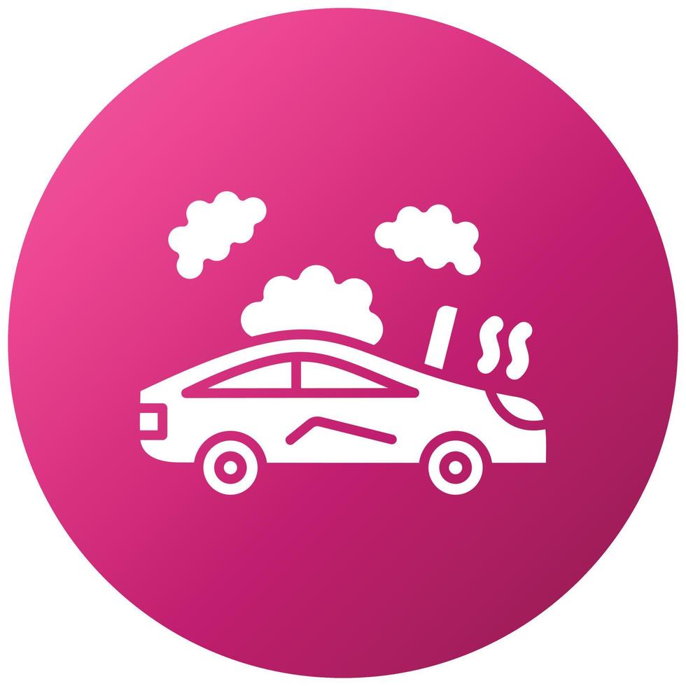 Broken Car Icon Style vector
