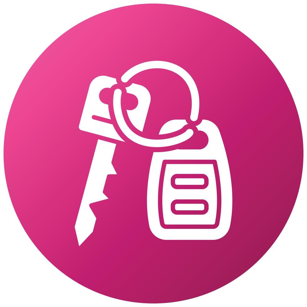 Car Key Icon Style vector