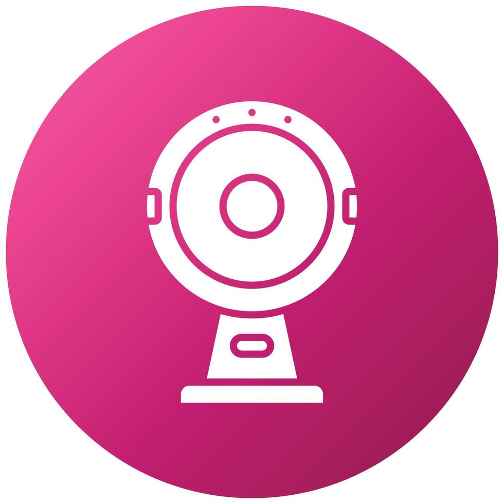 Round Webcam Icon Style vector