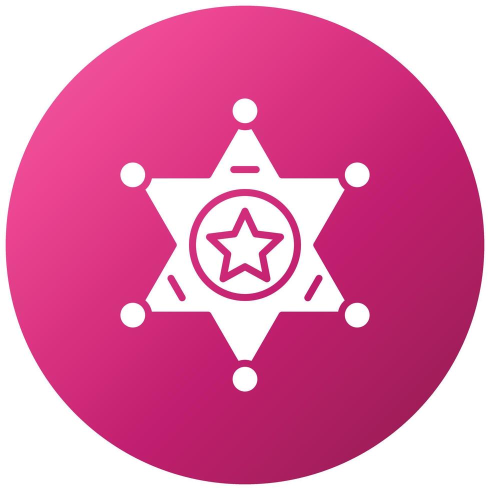 Sheriff Icon Style vector