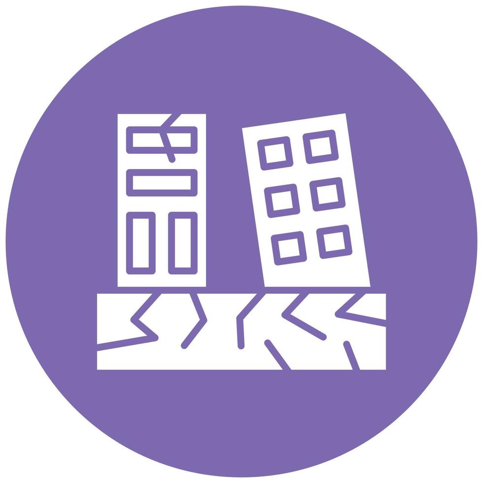 Earthquake Icon Style vector