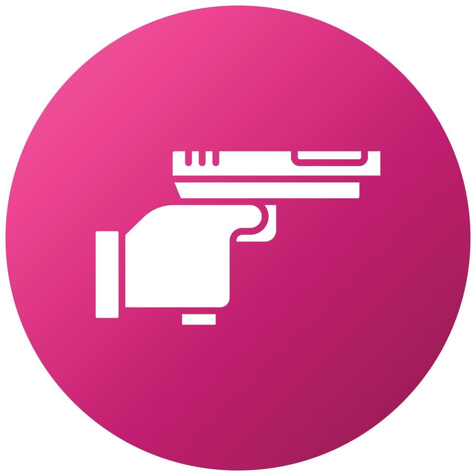 Police Shooting Icon Style vector