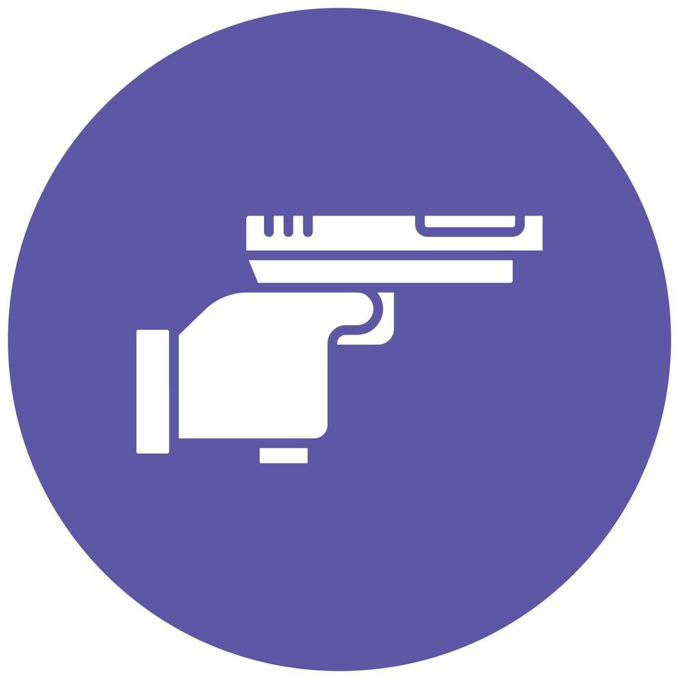 Police Shooting Icon Style vector