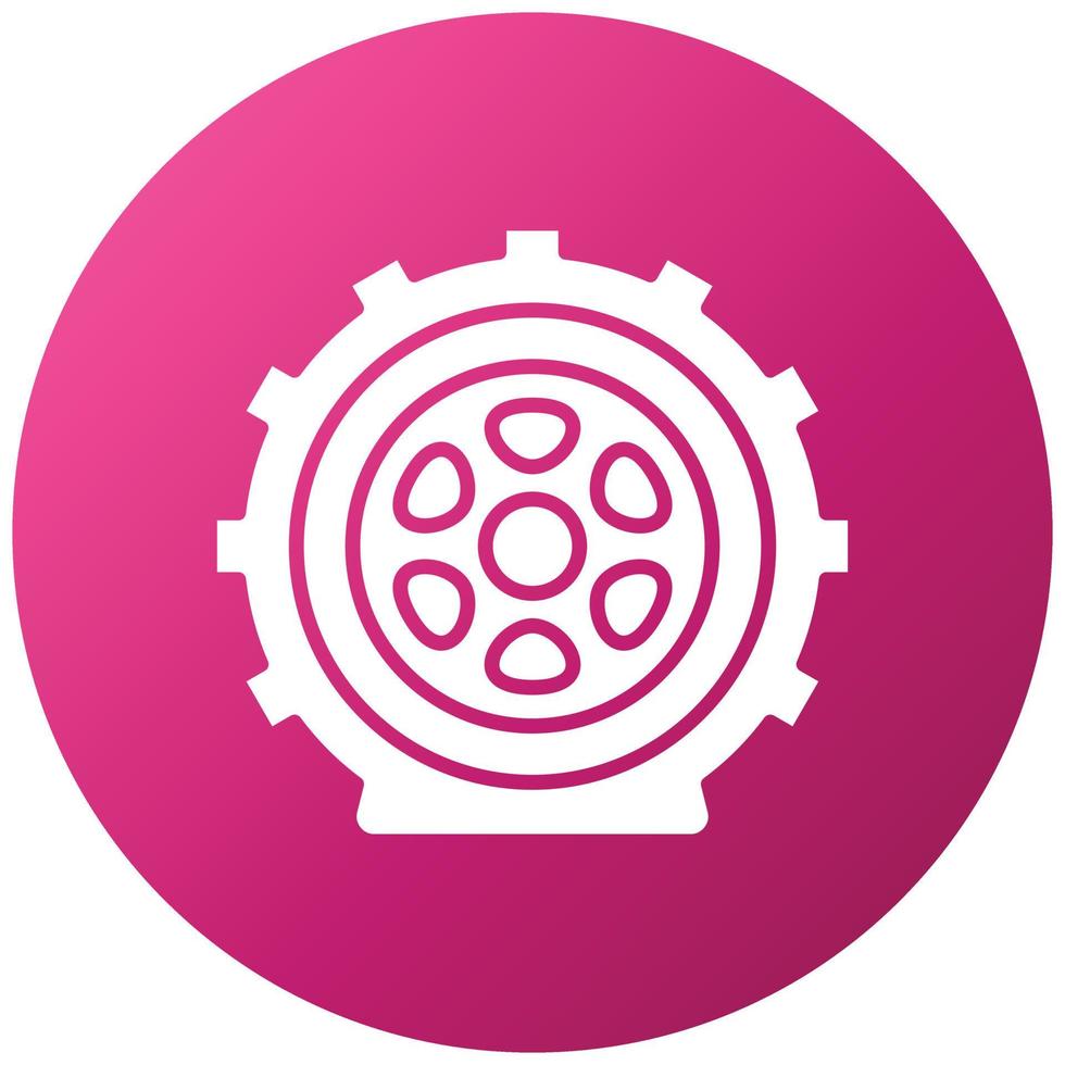 Flat Tire Icon Style vector