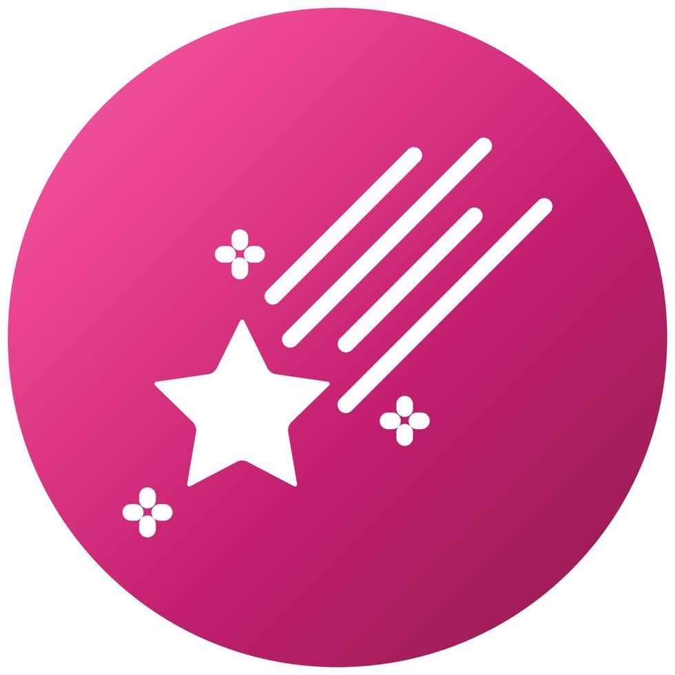 Falling Star Icon Style vector