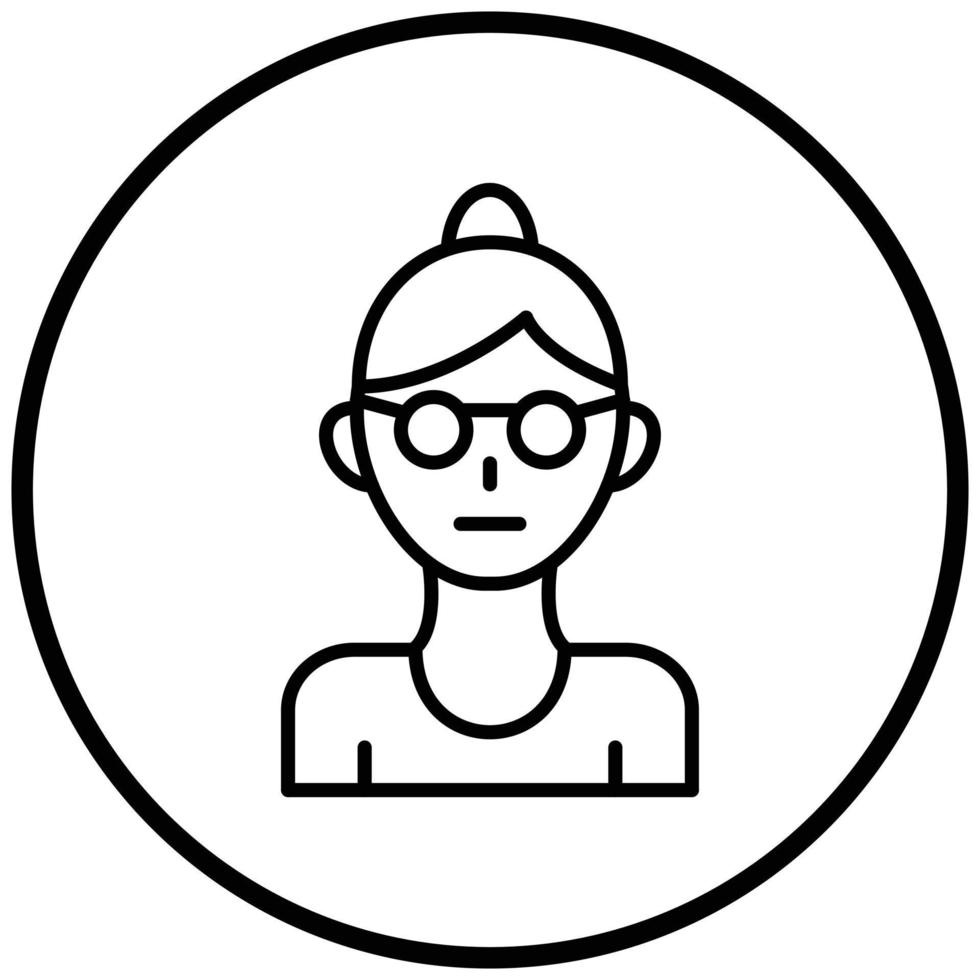 Grandmother Icon Style vector