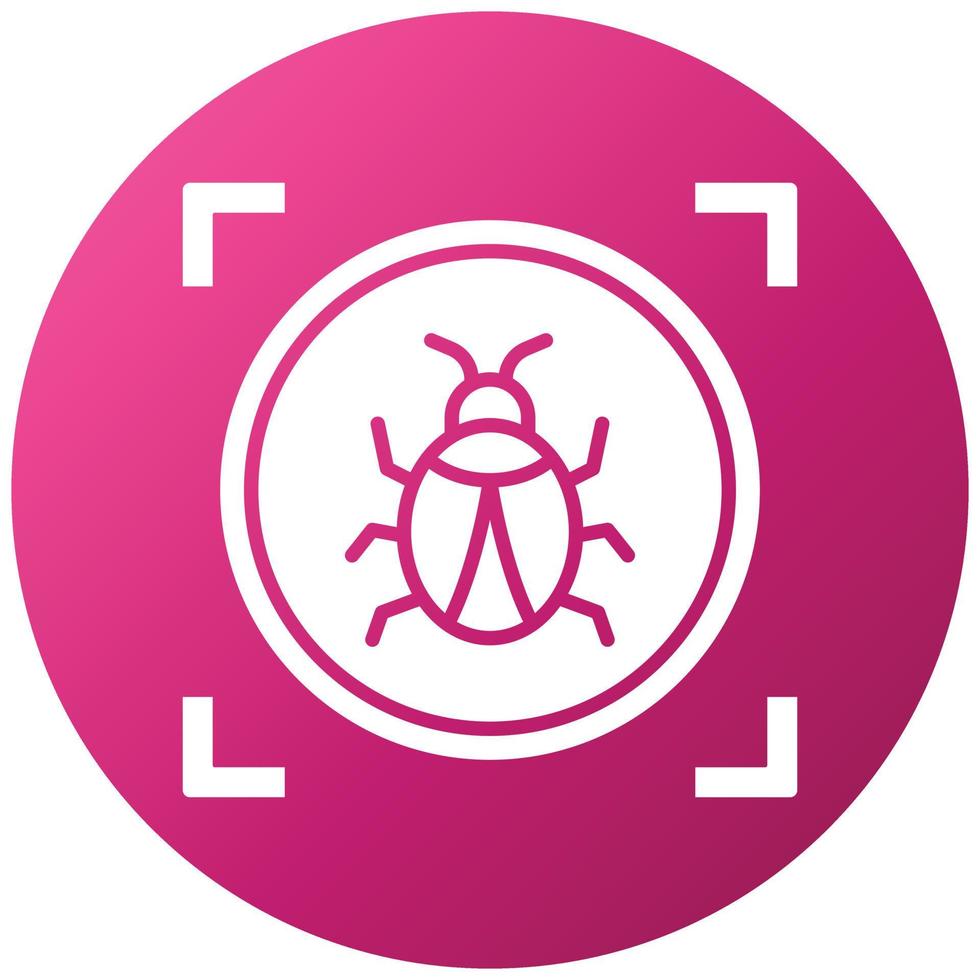 Virus Scan Icon Style vector
