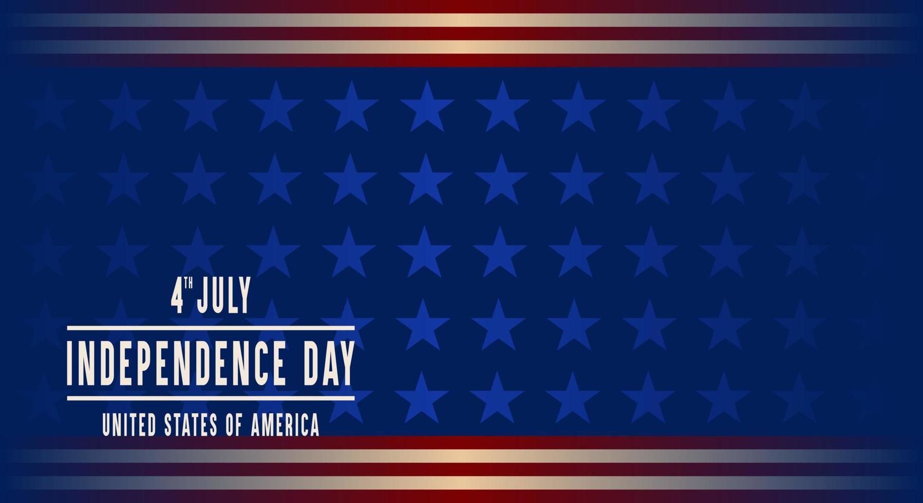 Banner, background, Fourth of July Independence Day. Abstract design with text and copy space area. Star, sparkling vector