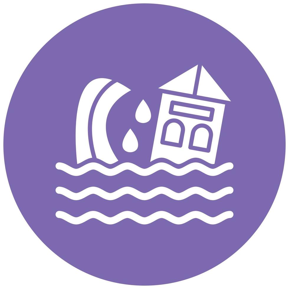 Tsunami Icon Style vector