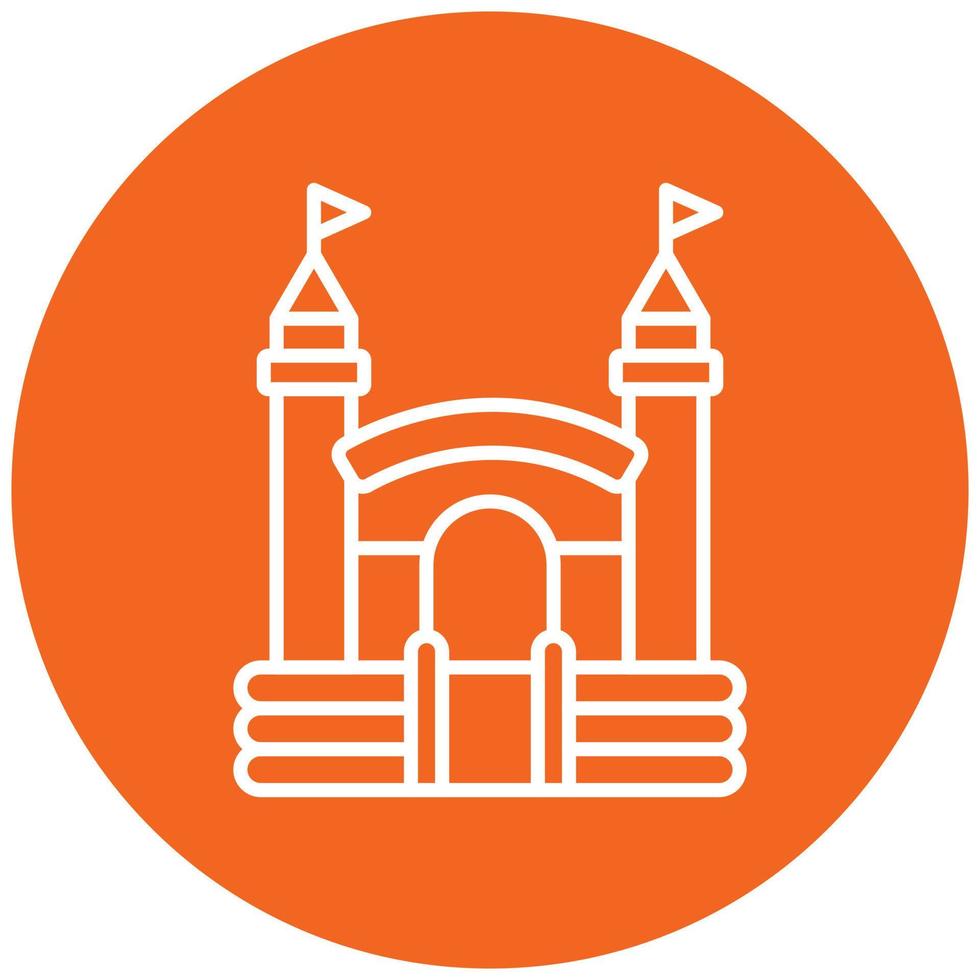 Bouncy Castle Icon Style vector