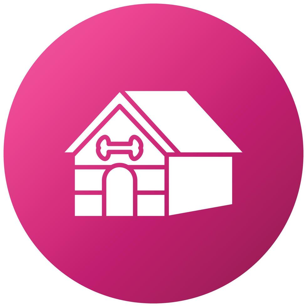 Pet House Icon Style vector