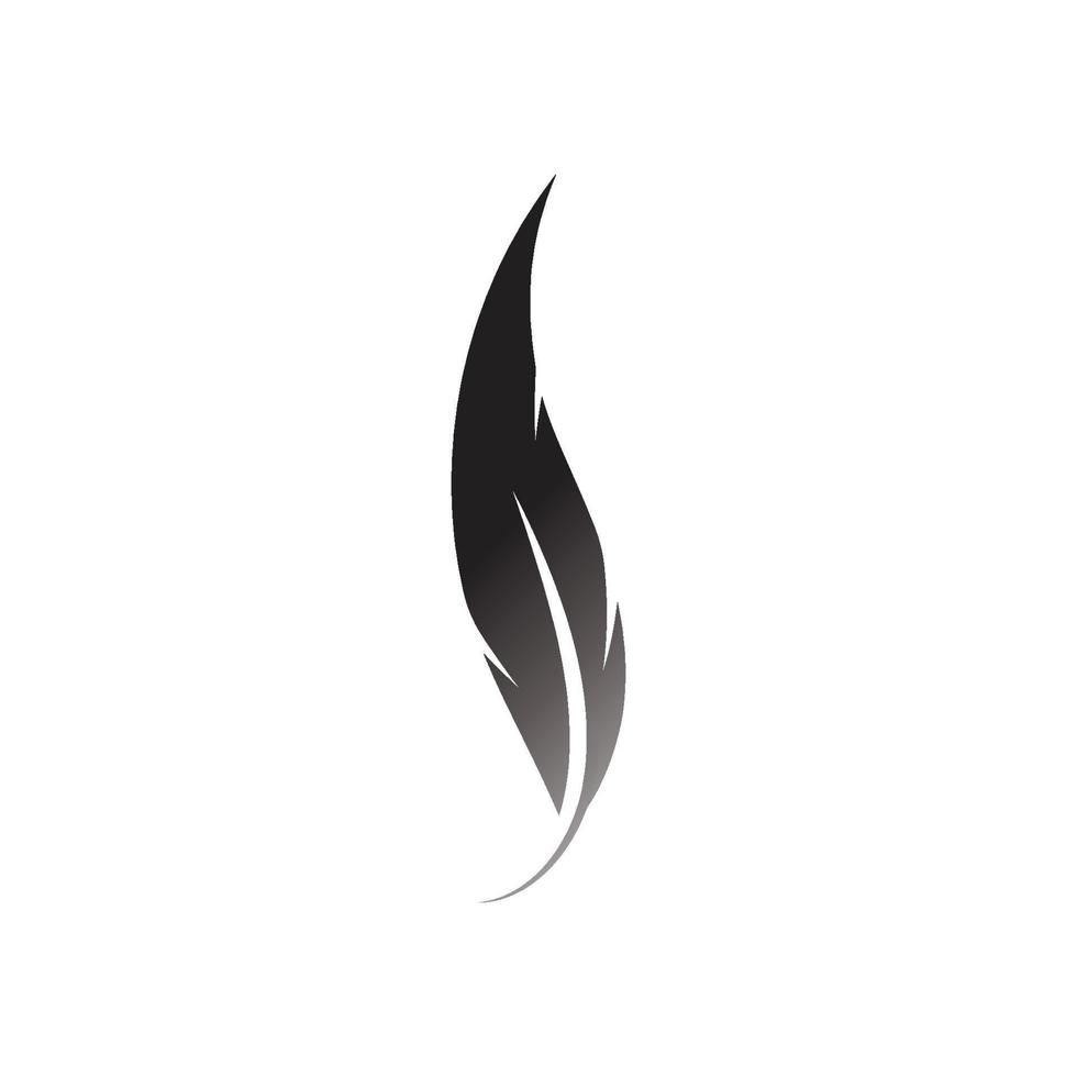 Feather logo vector template