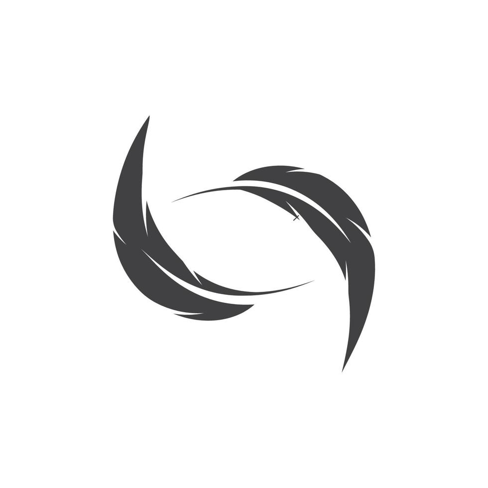 Feather logo vector template