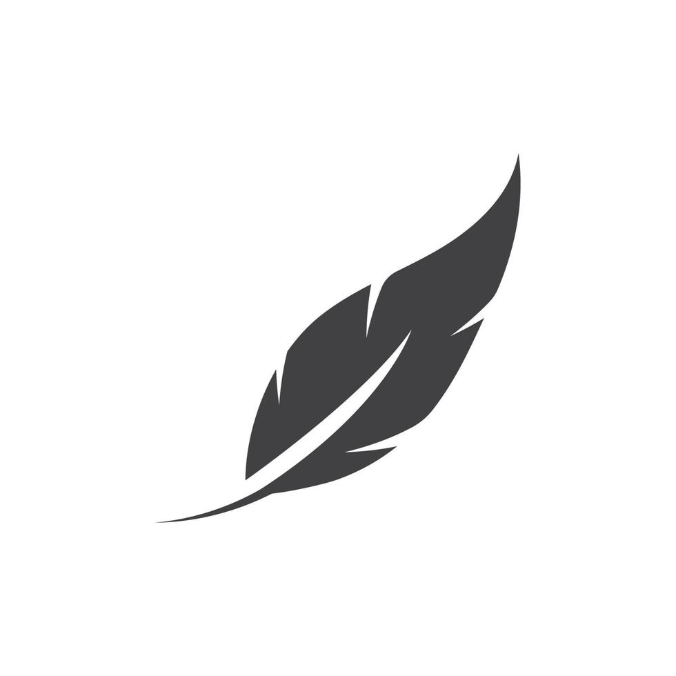 Feather logo vector template