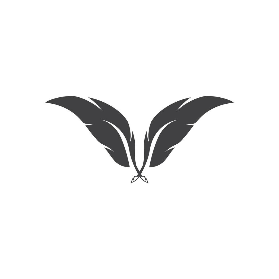 Feather logo vector template