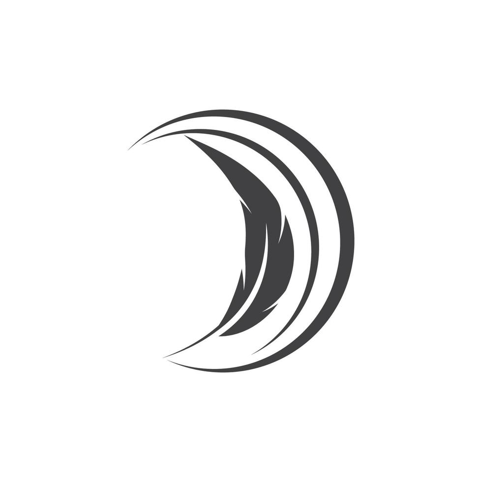 Feather logo vector template