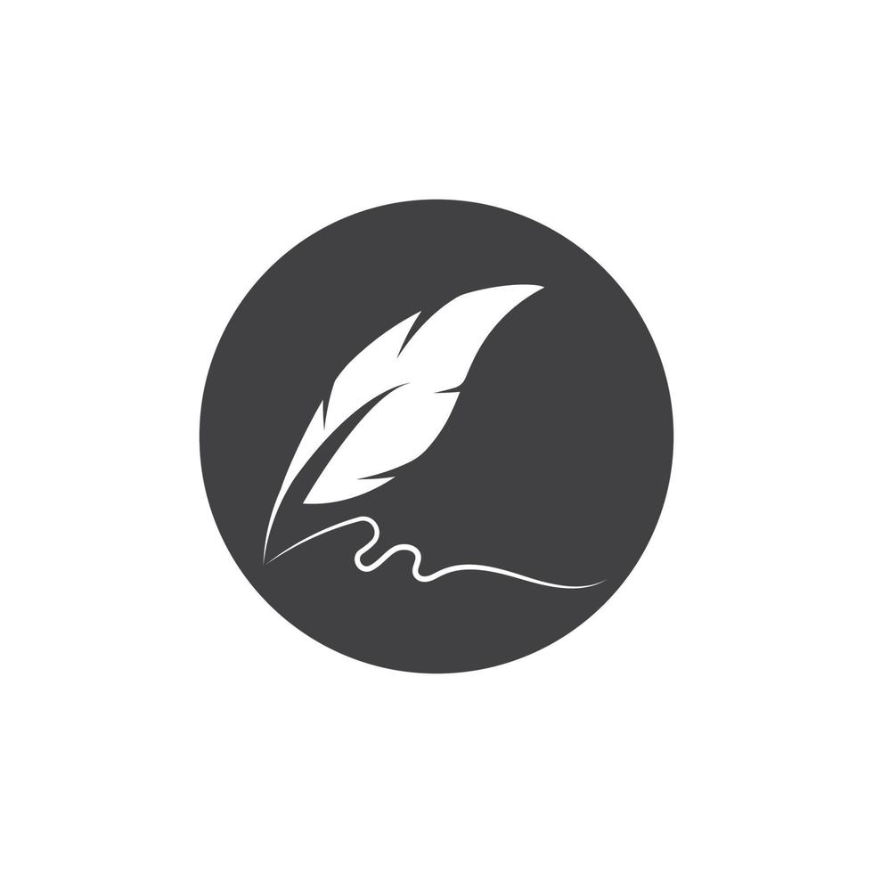 Feather logo vector template