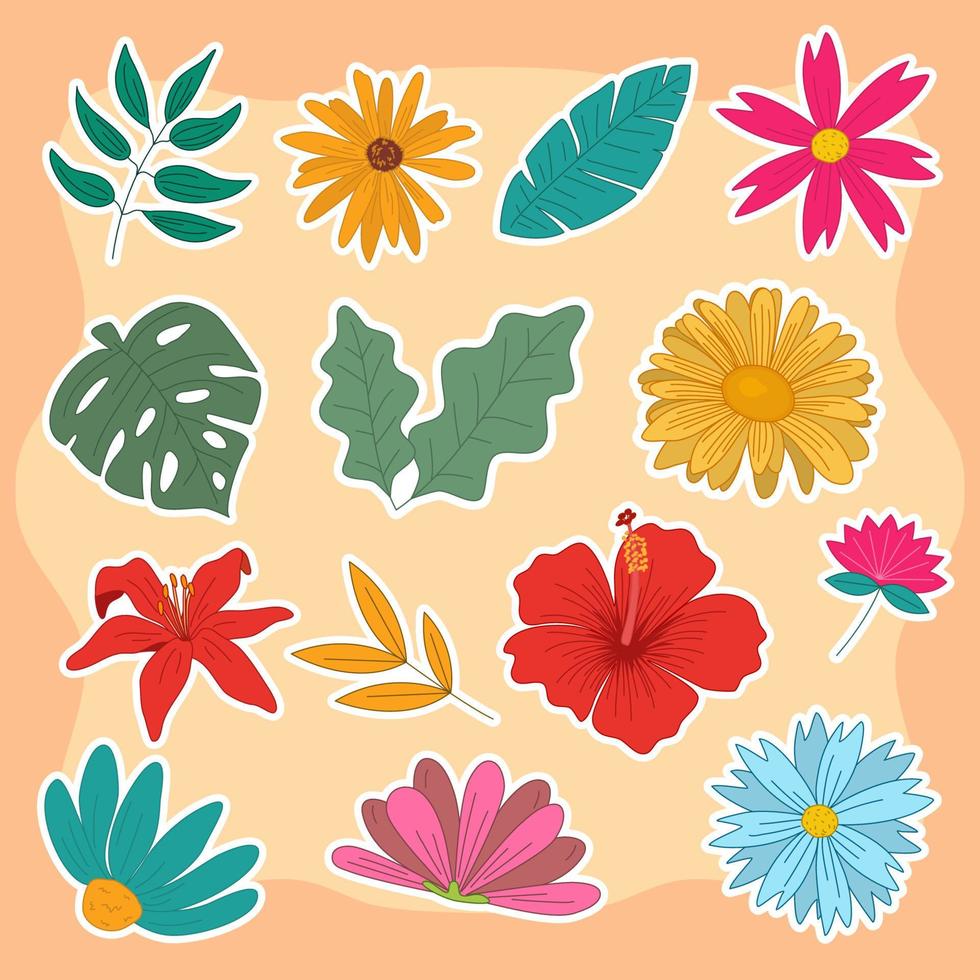 naturaleza verano floral vector