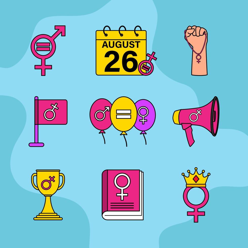 Women's Equality Day Icon vector