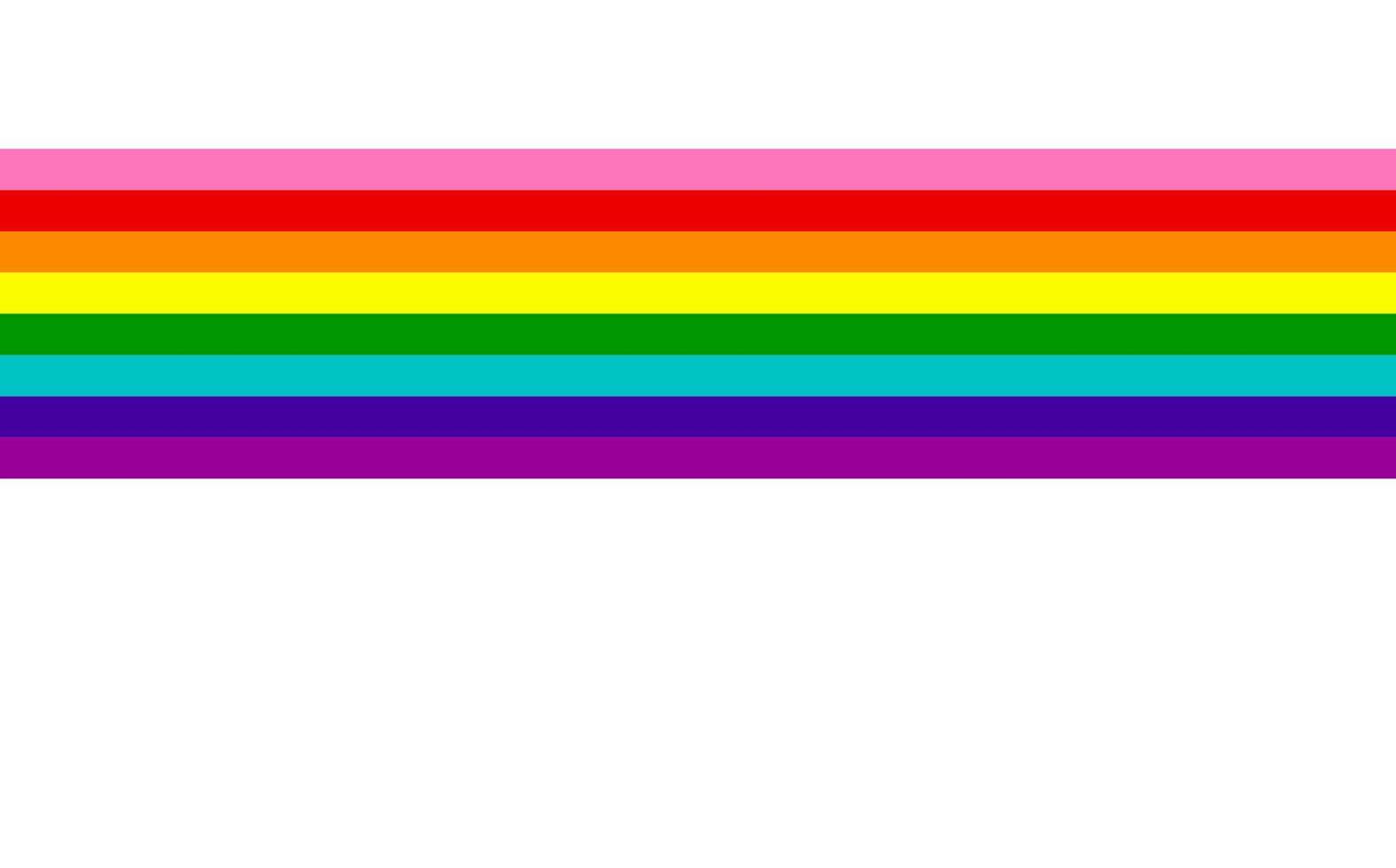 Gay Pride Rainbow Flag LGBTQIA template. Diversity e Inclusivity. Pride Banner vector