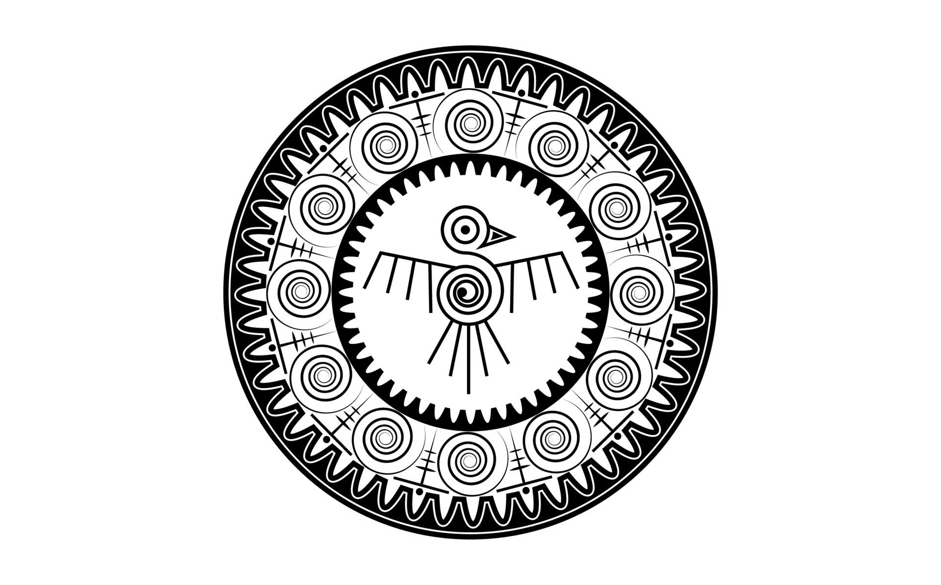 Aztec Bird round frame sign isolated ancient religion symbol. Vector Maya  fantastic animal tattoo icon. American culture totem, tribal ethnic mascot.  Mexico history pattern, indian or peruvian bird 8458392 Vector Art at