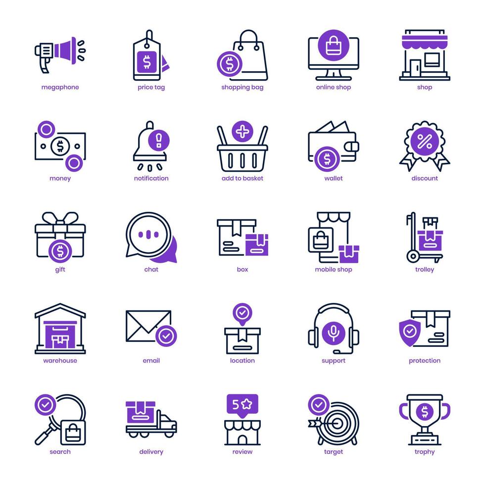 Marketplace icon pack for your website design, logo, app, UI. Marketplace icon mix line and solid design. Vector graphics illustration and editable stroke.