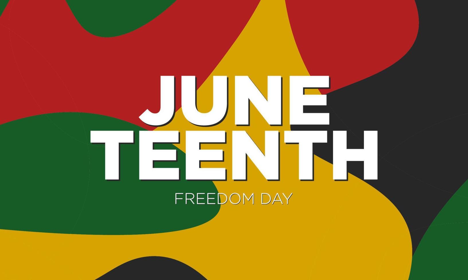 Juneteenth Freedom Day Background Design. vector