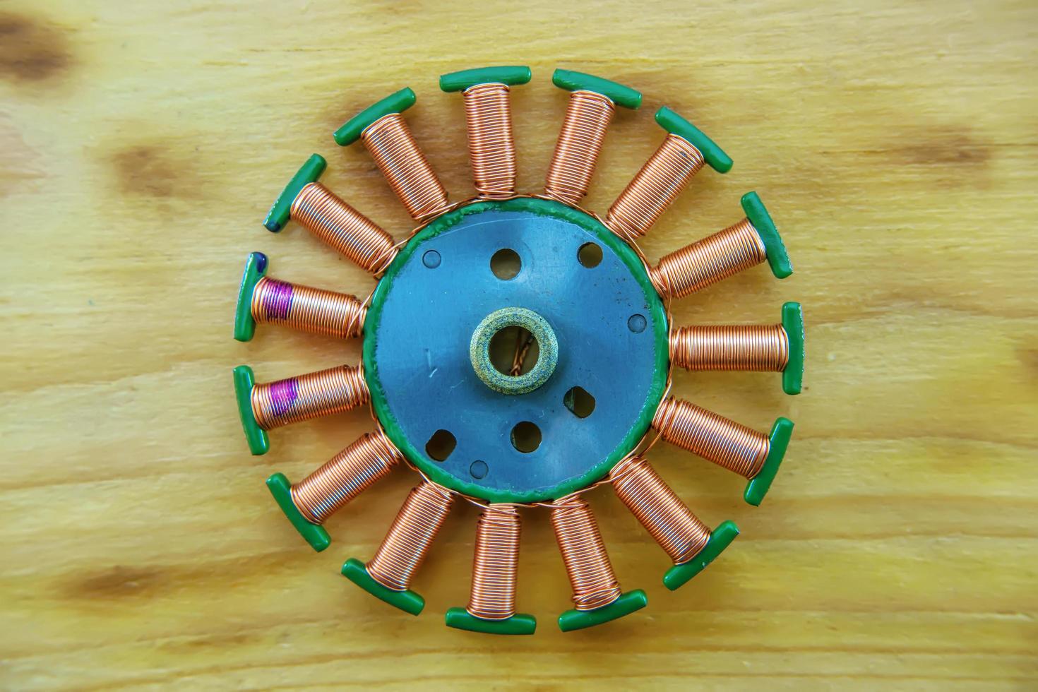 Electric motor parts photo