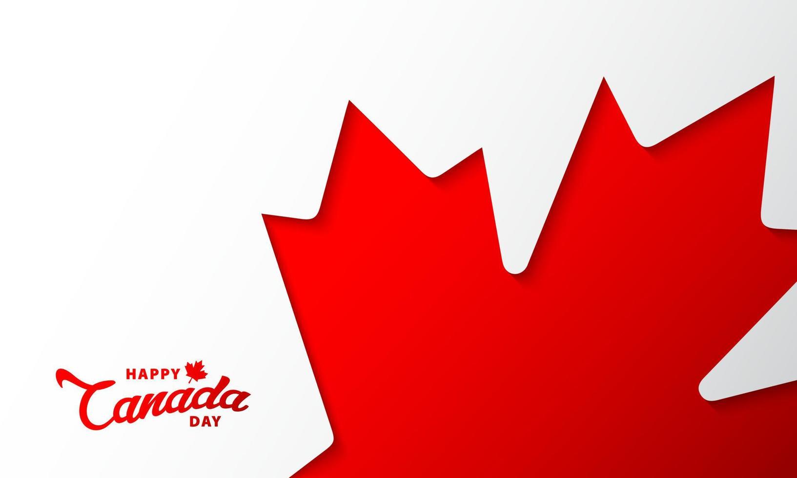 Canada Day Background Design. Vector Illustration.