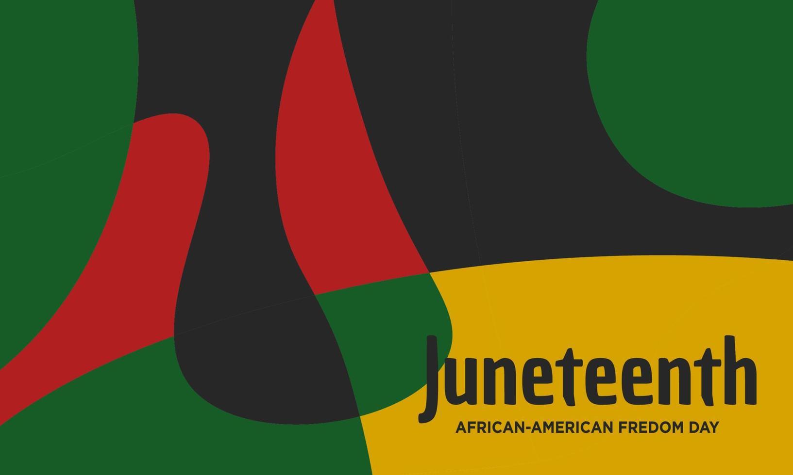 Juneteenth Freedom Day Background Design. vector