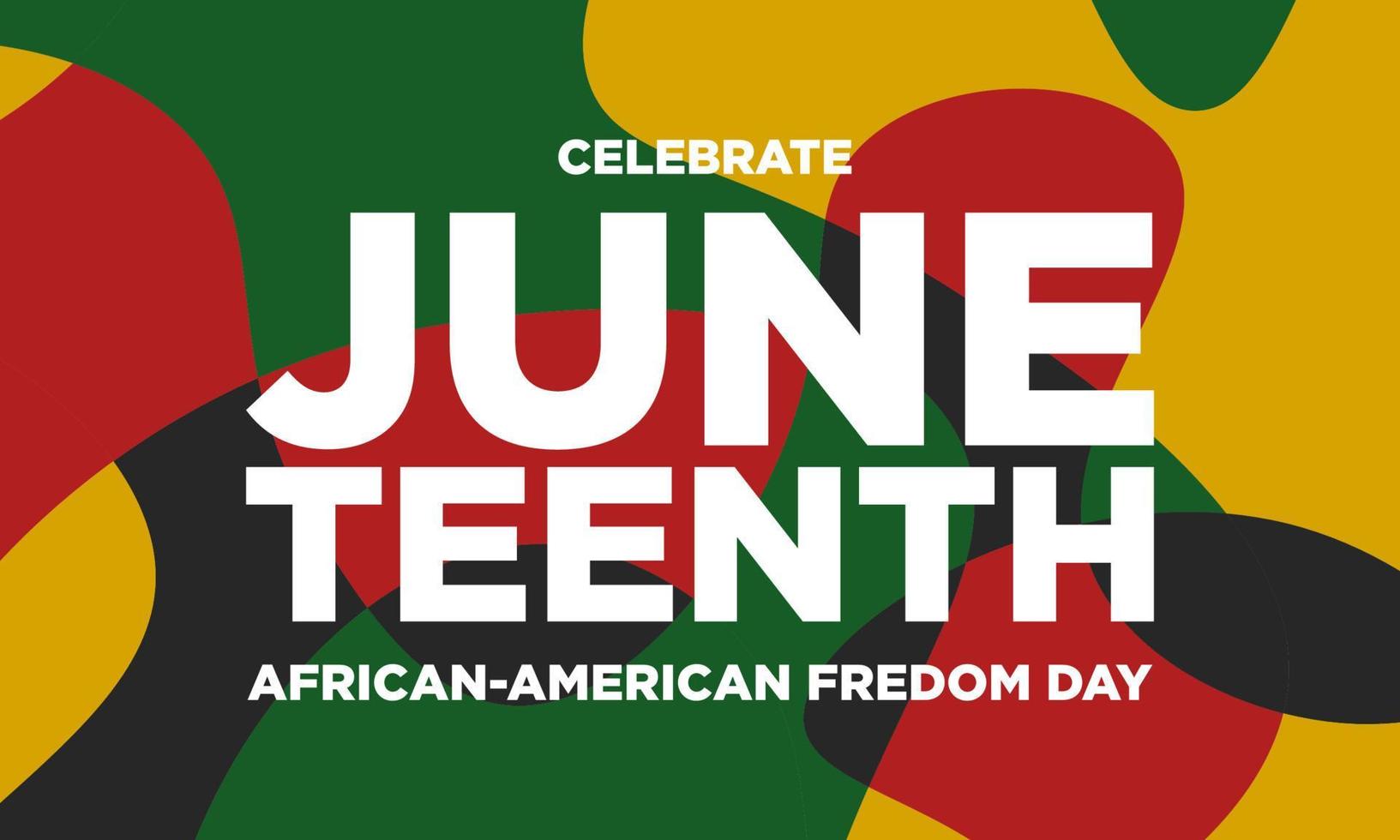 Juneteenth Freedom Day Background Design. vector