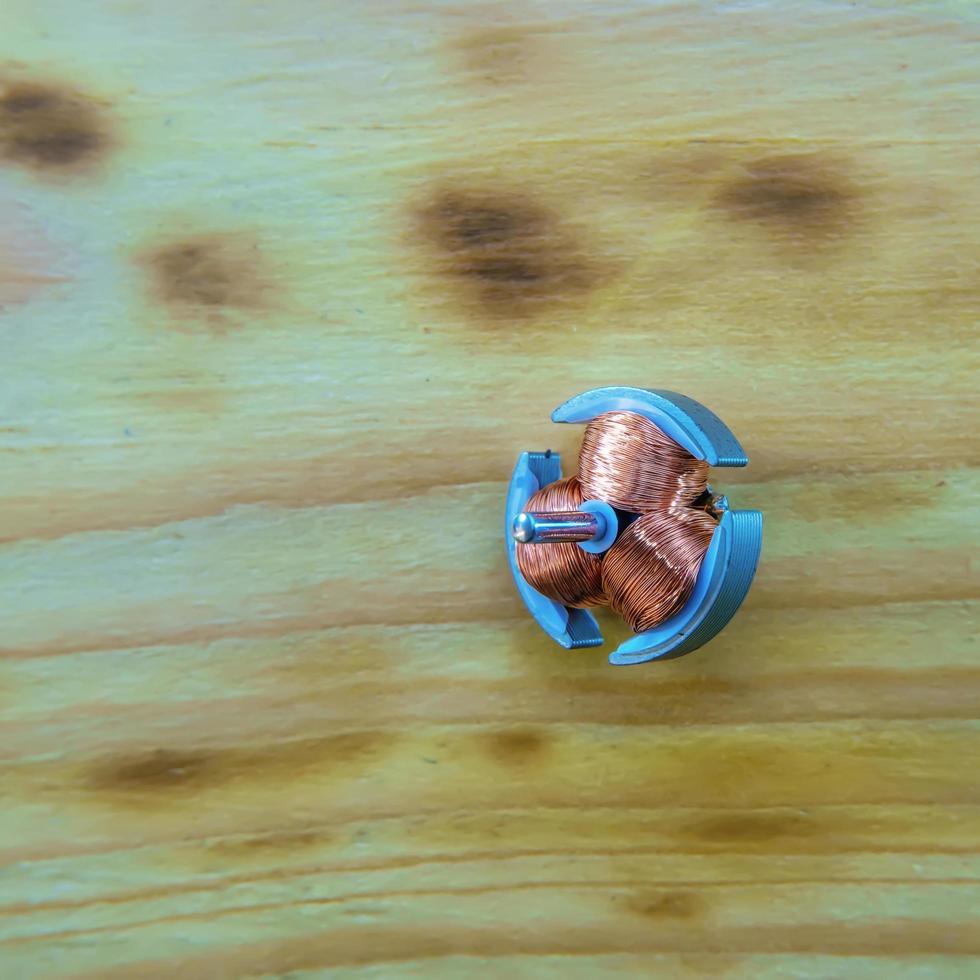 Electric motor parts photo