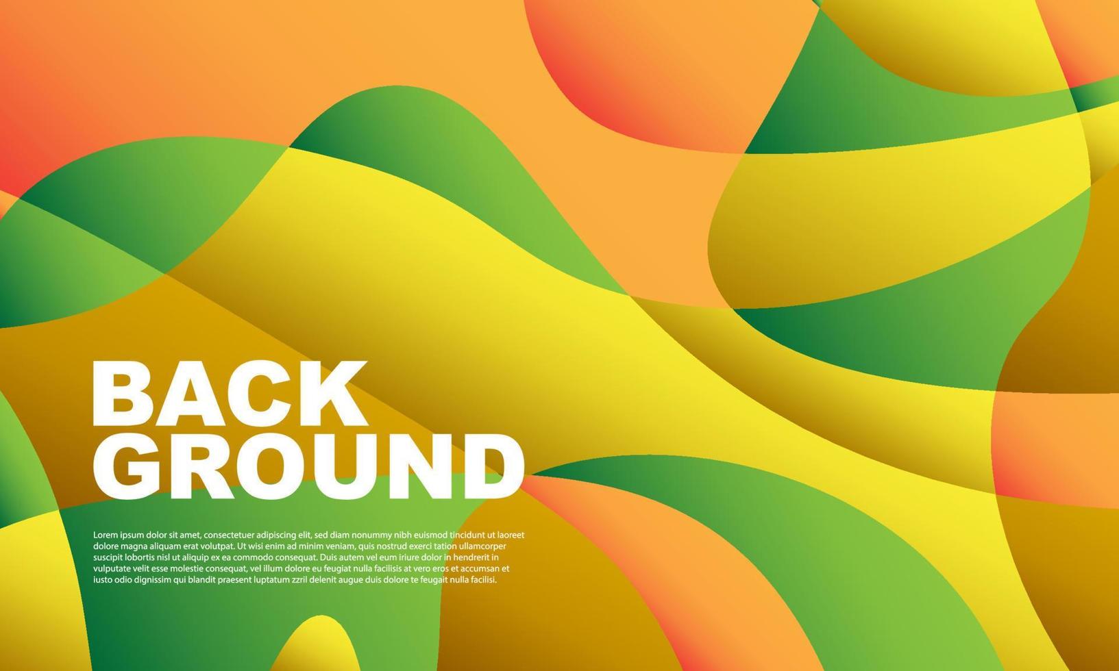 Abstract colorful liquid and curvy geometric background for banner. vector