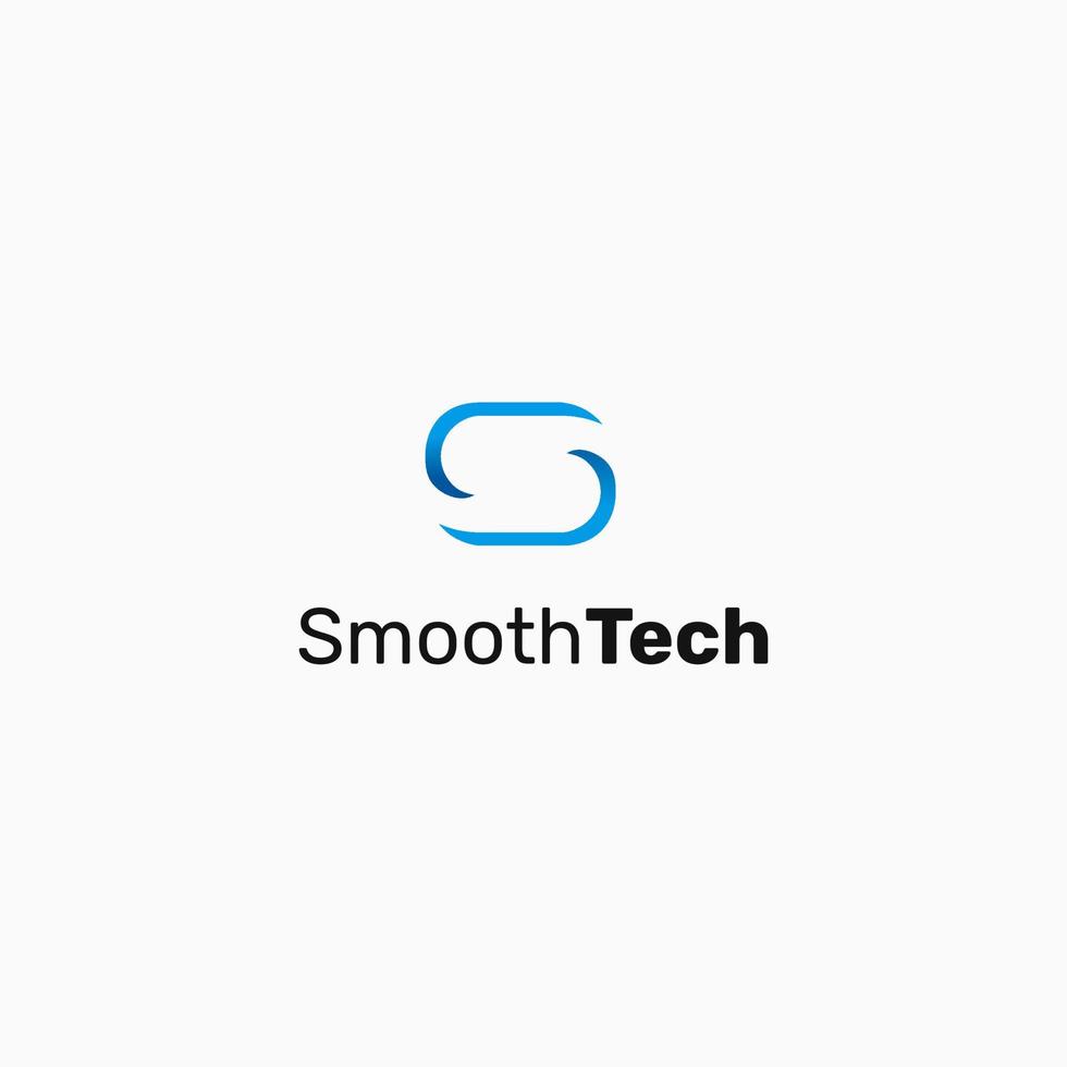 Abstract letter S logo design vector