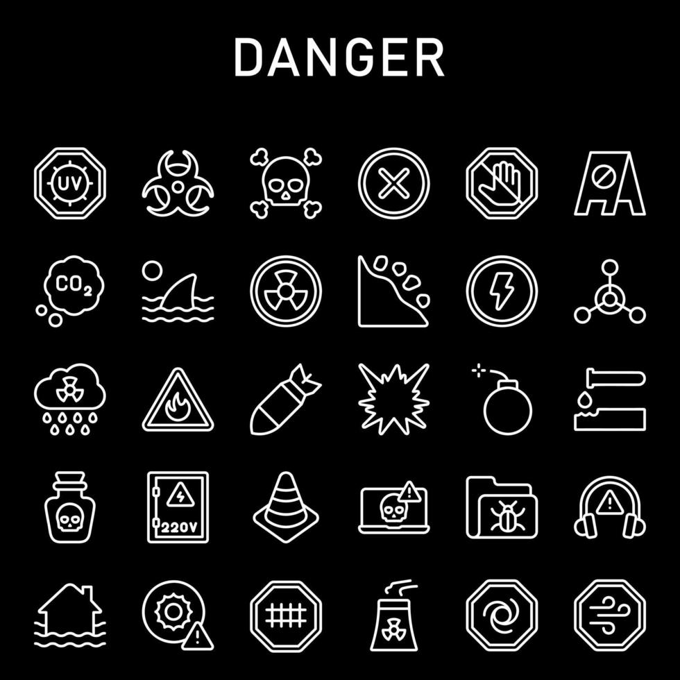 Danger Icon Pack vector