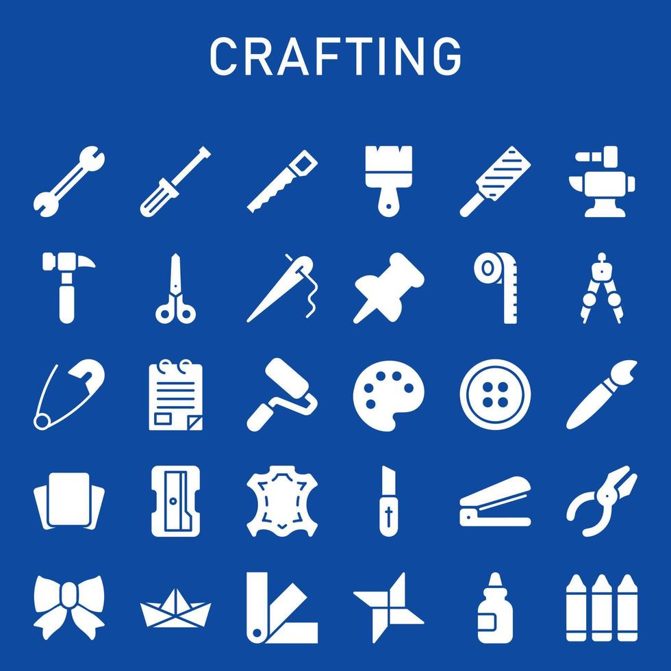 paquete de iconos de elaboración vector
