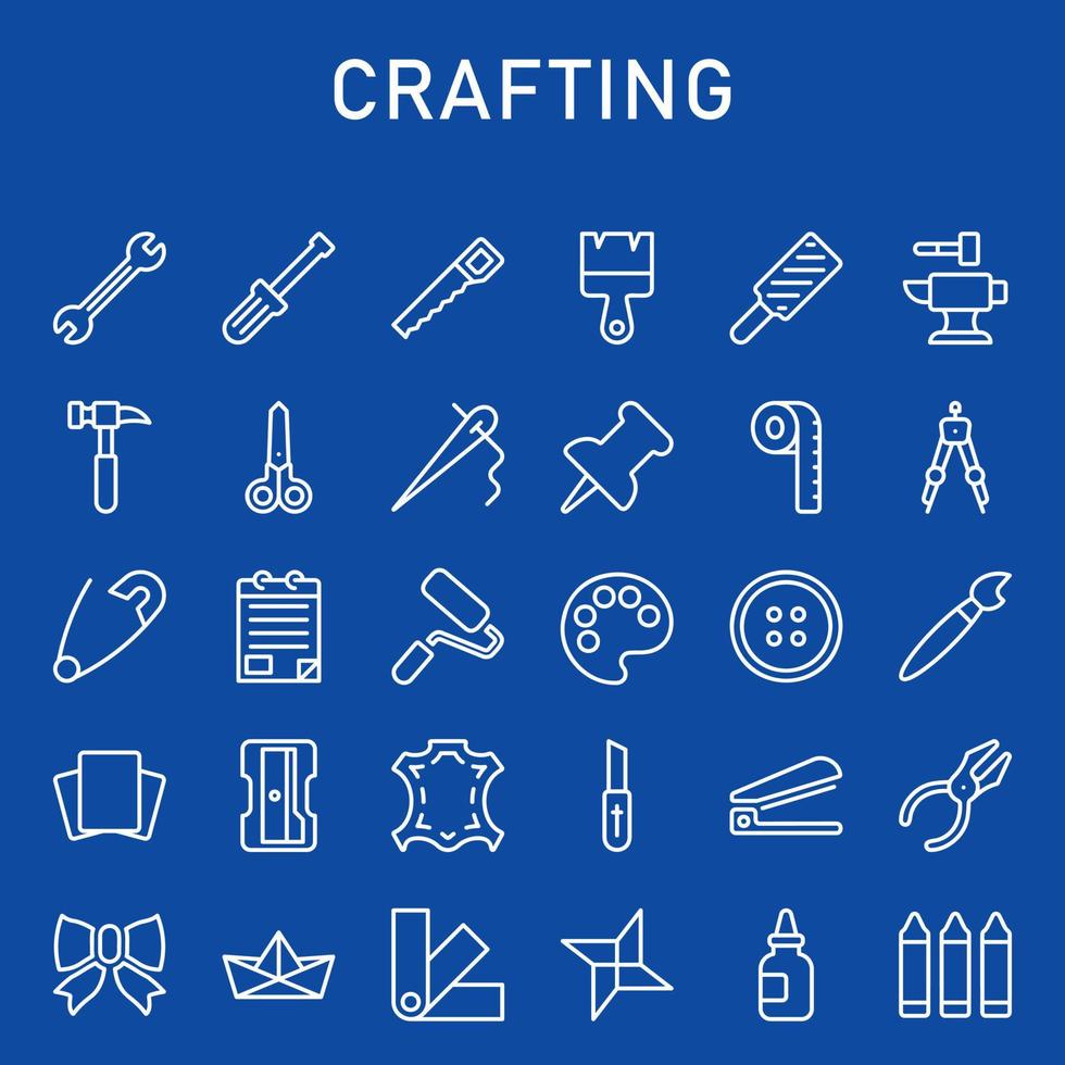 Crafting Icon Pack vector