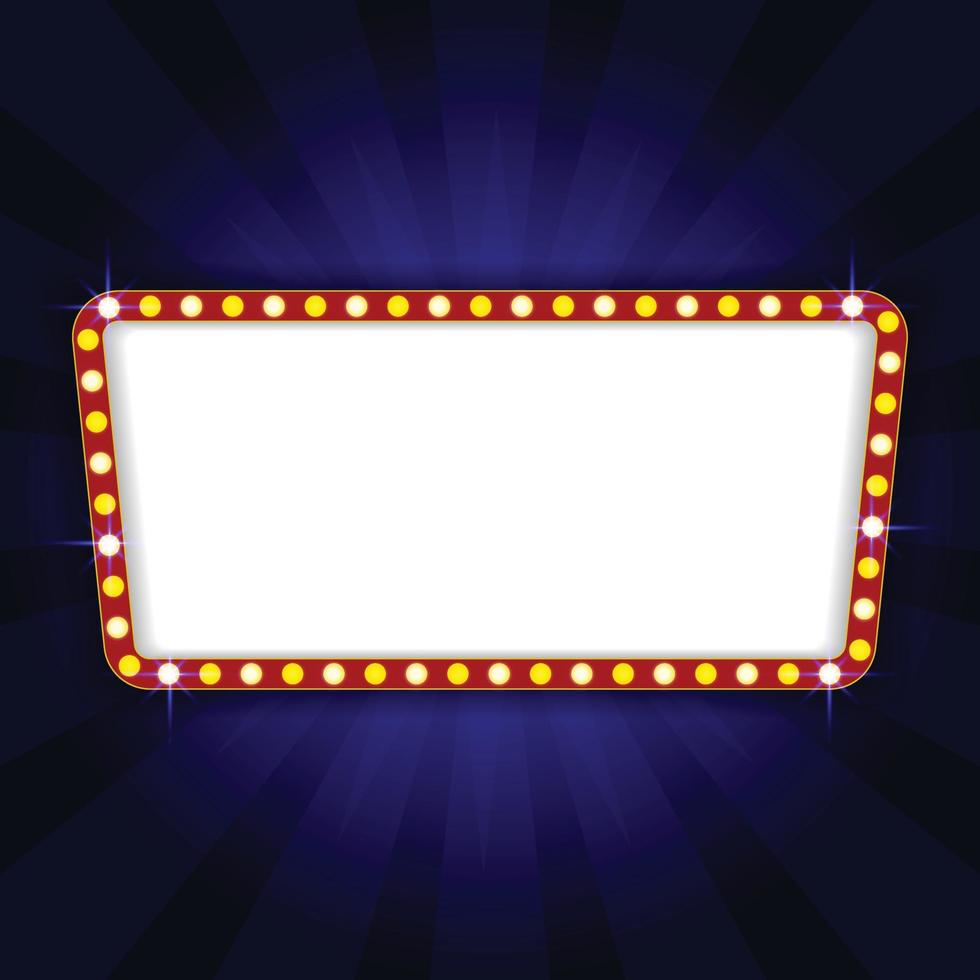 Cinema background with glowing neon vector