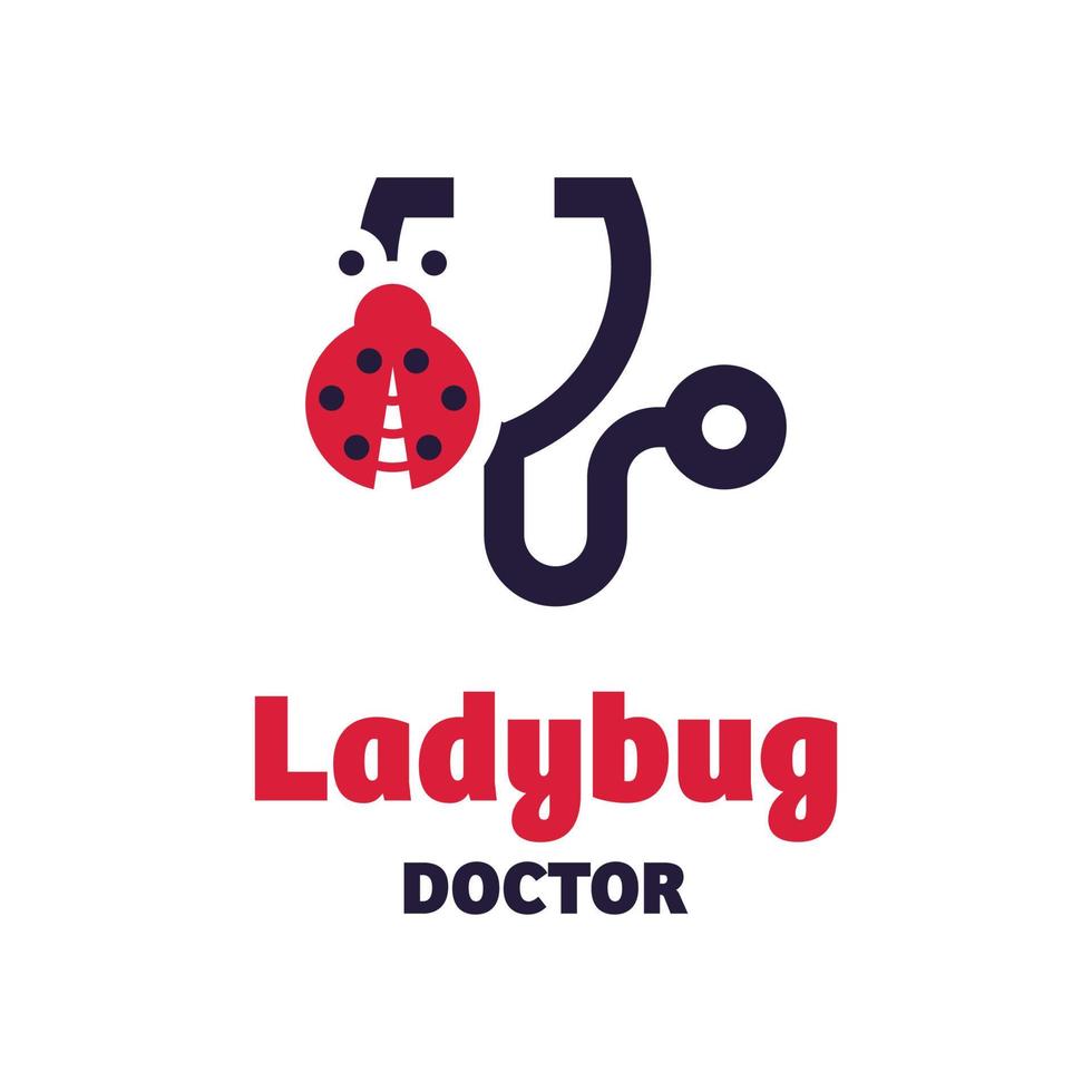 Ladybug Doctor Logo vector